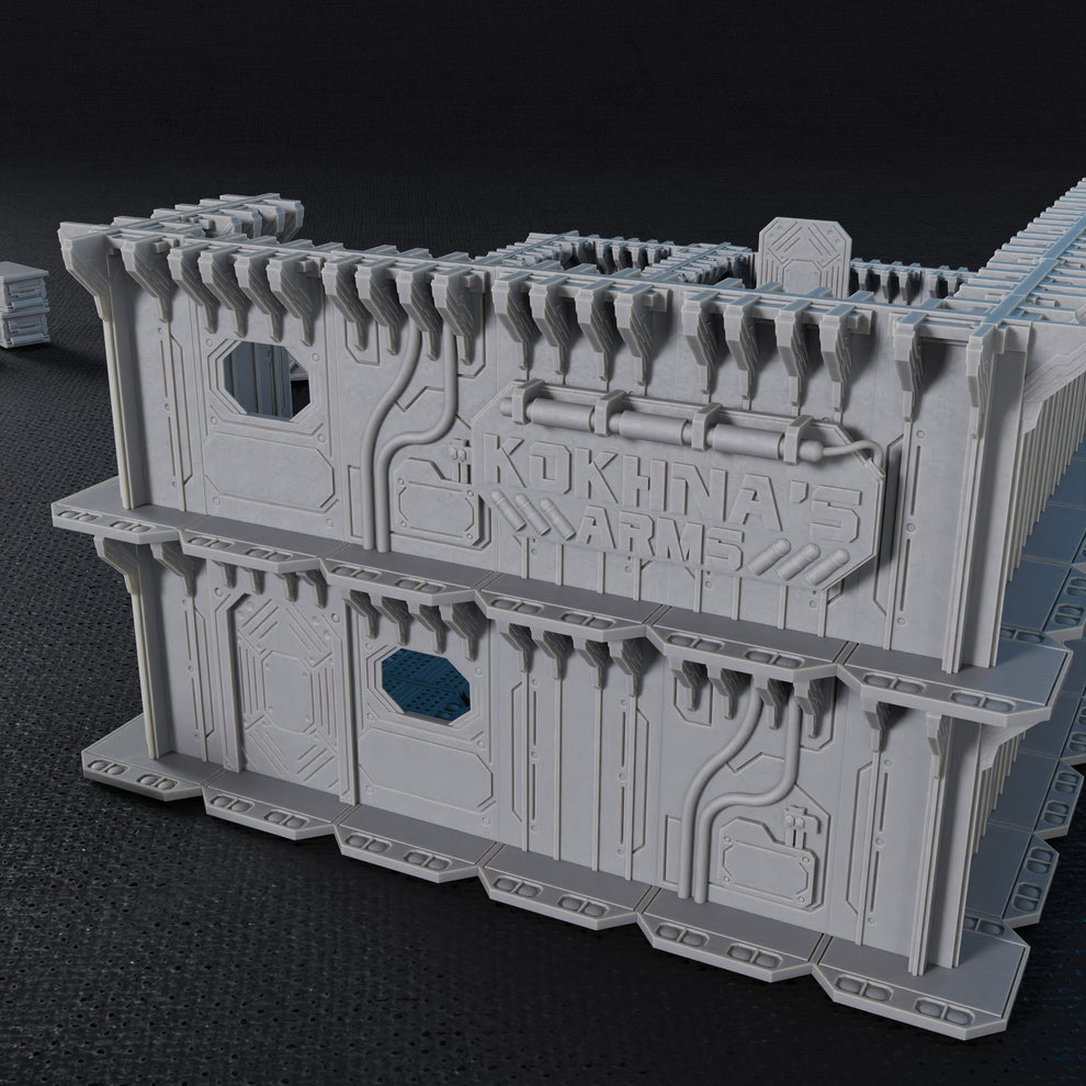 Five Parsecs From Home: Titan Forge Gun Shop Scenic - STL – Modiphius ...