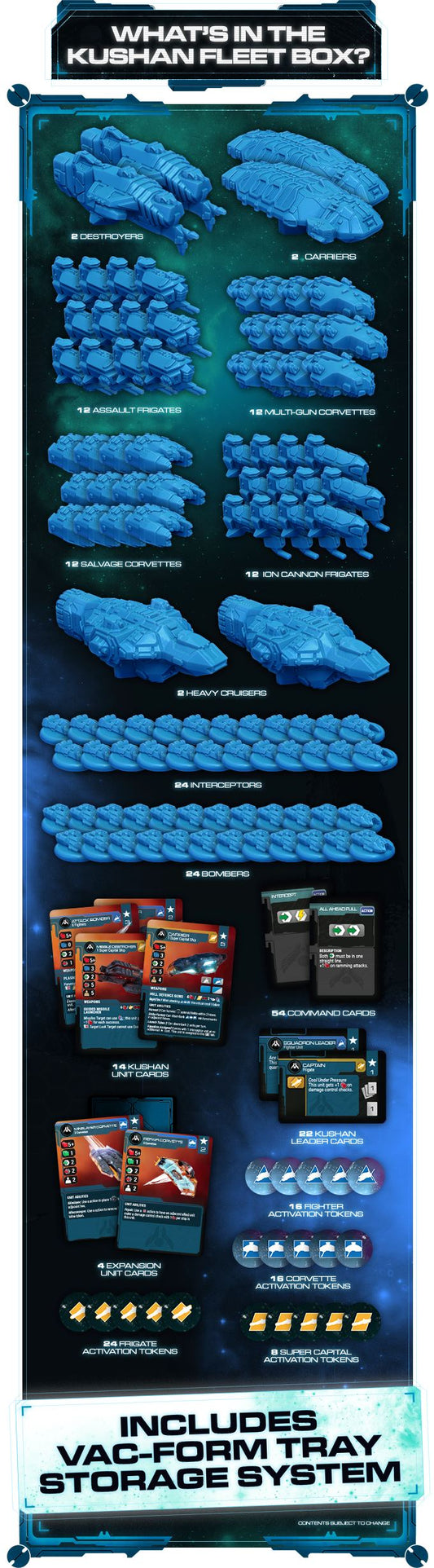 Homeworld Fleet Command: Alternate Kushan Fleet Box (Grey) Homeworld Fleet Command Modiphius Entertainment 