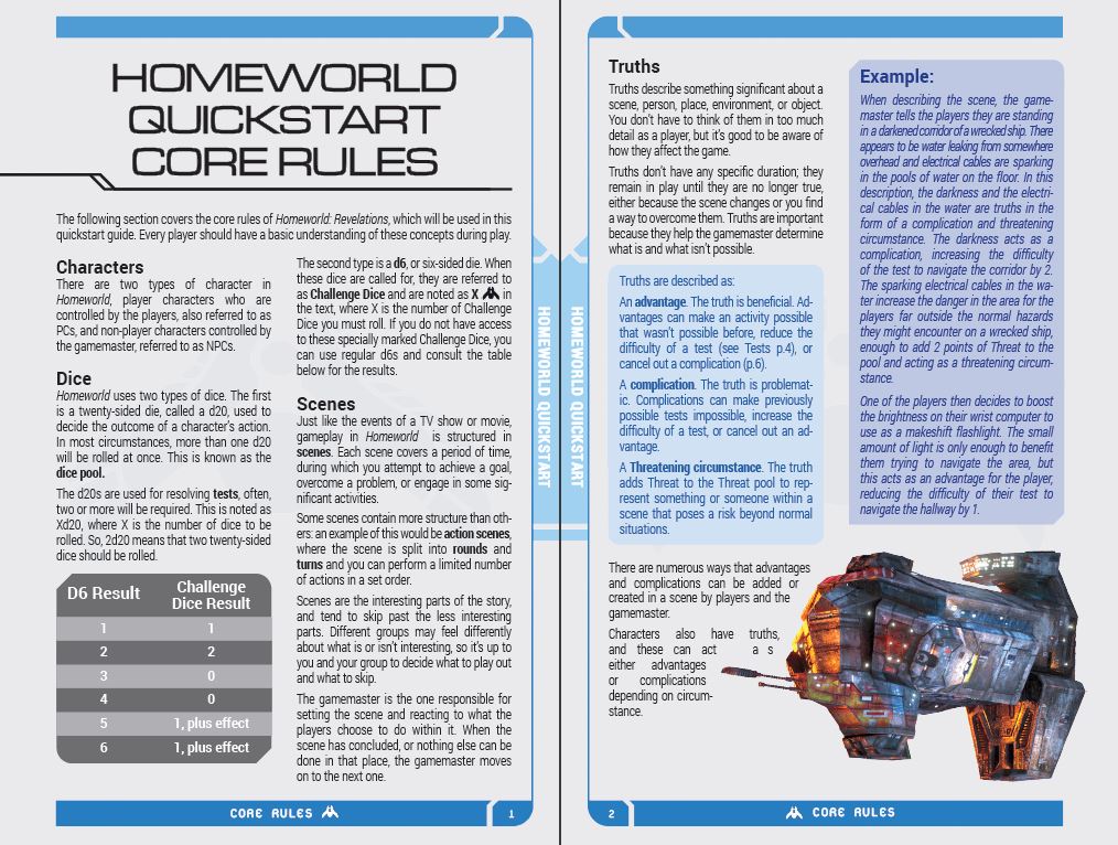 Homeworld Revelations: Quickstart - PDF Homeworld Modiphius Entertainment 