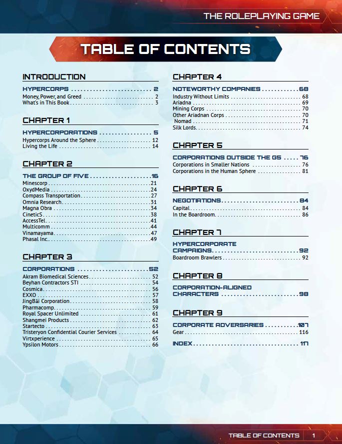 Infinity: Hypercorps (PDF) Infinity Modiphius Entertainment 