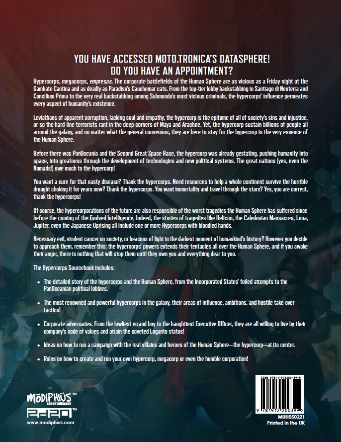 Infinity: Hypercorps (Print) – Modiphius Entertainment