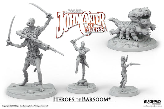 John Carter of Mars - Print at Home - Heroes of Barsoom STL John Carter Modiphius Entertainment 