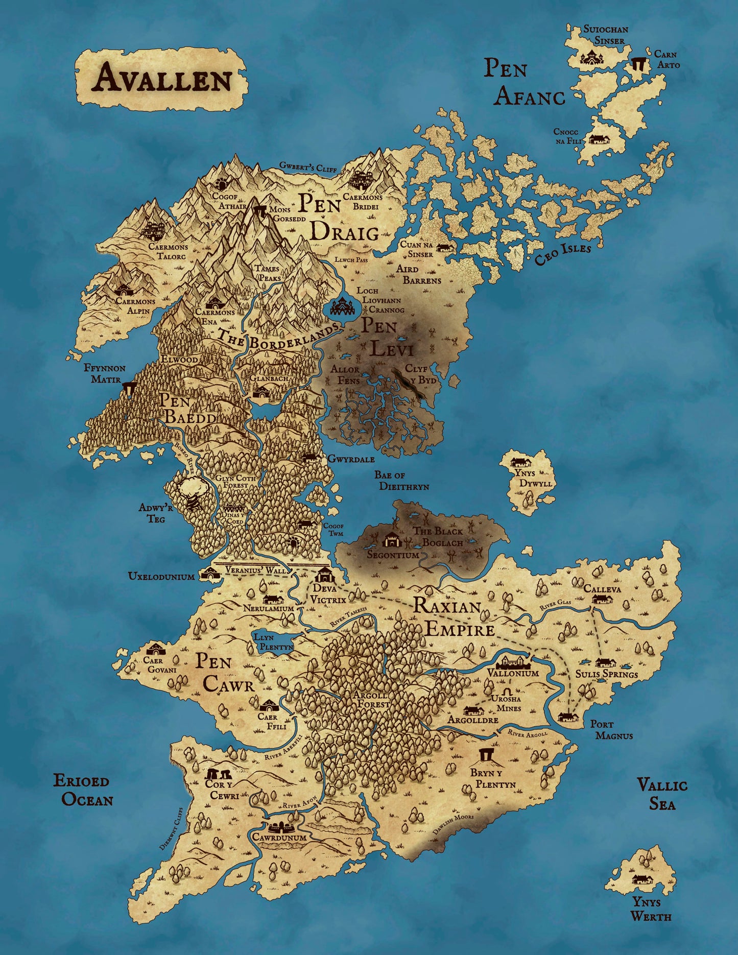 Legends of Avallen - Core Rulebook Legends of Avallen Adder Stone Games 