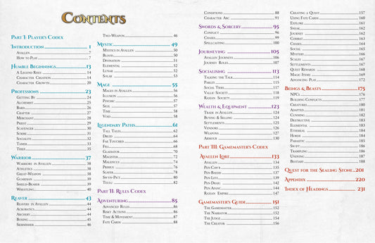 Legends of Avallen - Core Rulebook - PDF Legends of Avallen Adder Stone Games 