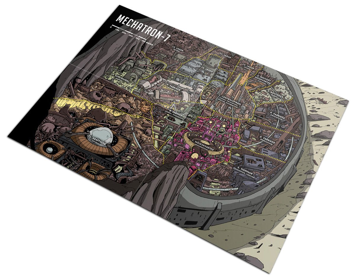 Mutant: Mechatron-7 Map - Modiphius Entertainment