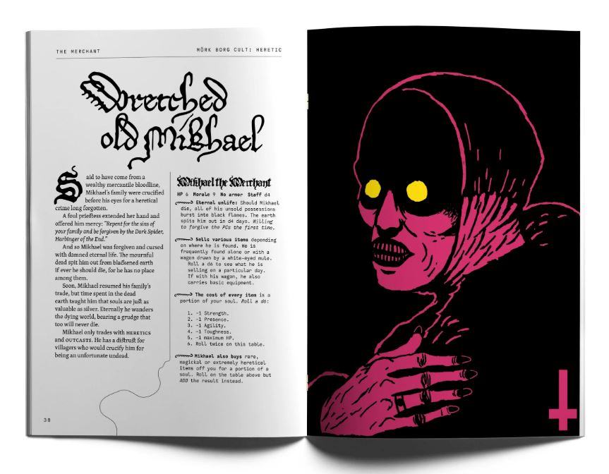 MORK BORG: CULT: HERETIC Mork Borg Free League Publishing 