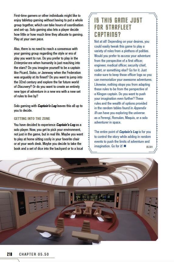 STA Captain's Log Solo Roleplaying Game PDF Star Trek Adventures Modiphius Entertainment 