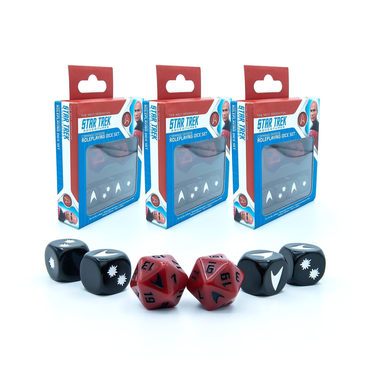 Star Trek Adventures - 3x Command Division Dice Sets Bundle Star Trek Adventures Modiphius Entertainment 