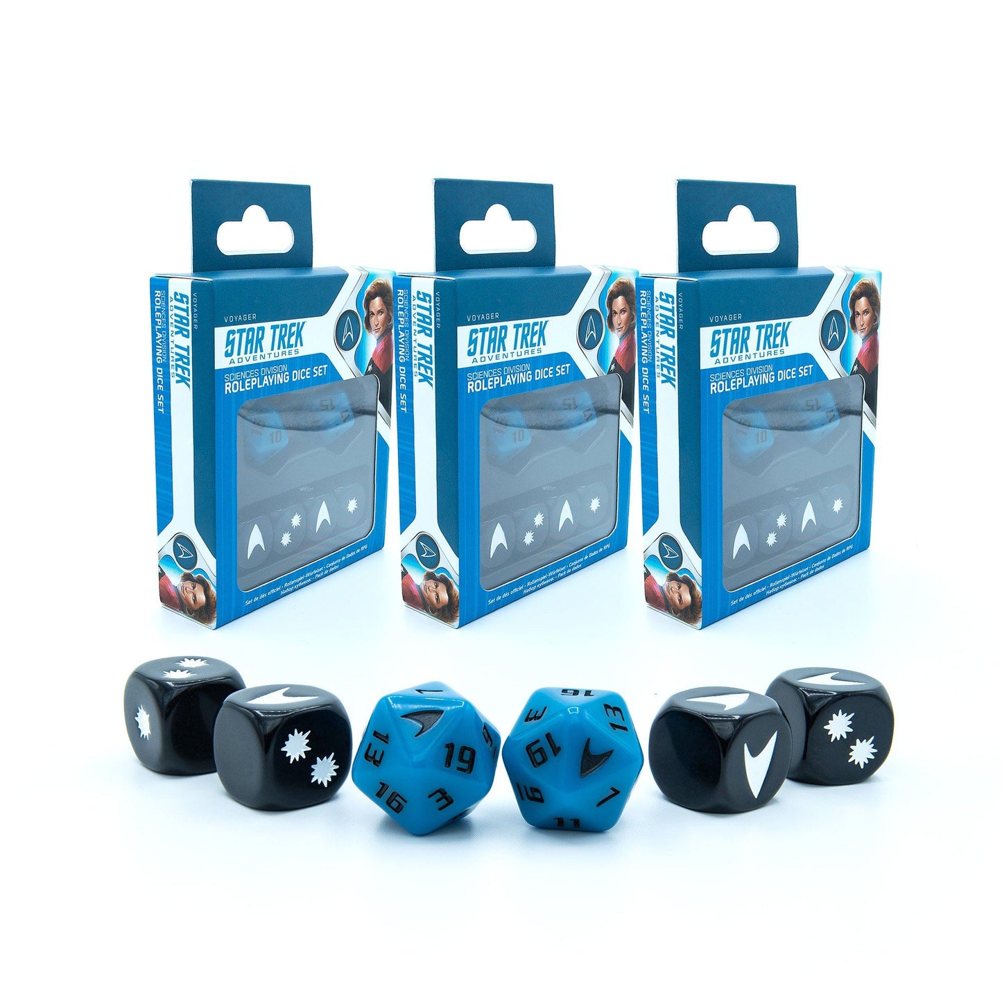 Star Trek Adventures - 3x Science Division Dice Sets Bundle Star Trek Adventures Modiphius Entertainment 