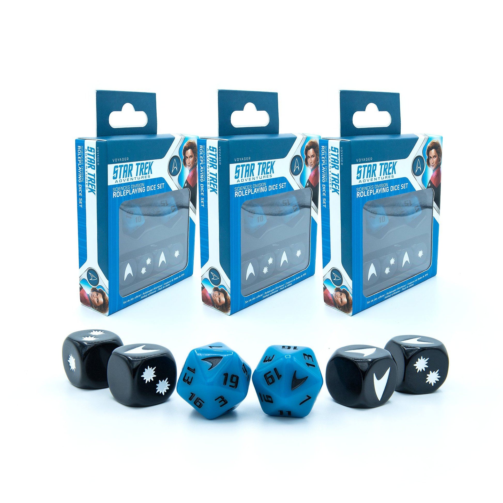 Star Trek Adventures - 3x Science Division Dice Sets Bundle Star Trek Adventures Modiphius Entertainment 