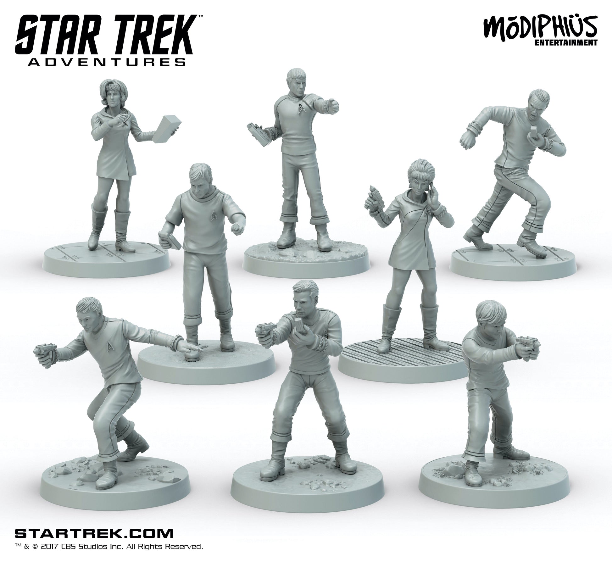 Star Trek Adventures - Print at Home - Miniatures TOS Bridge Crew Set Star Trek Adventures Modiphius Entertainment 