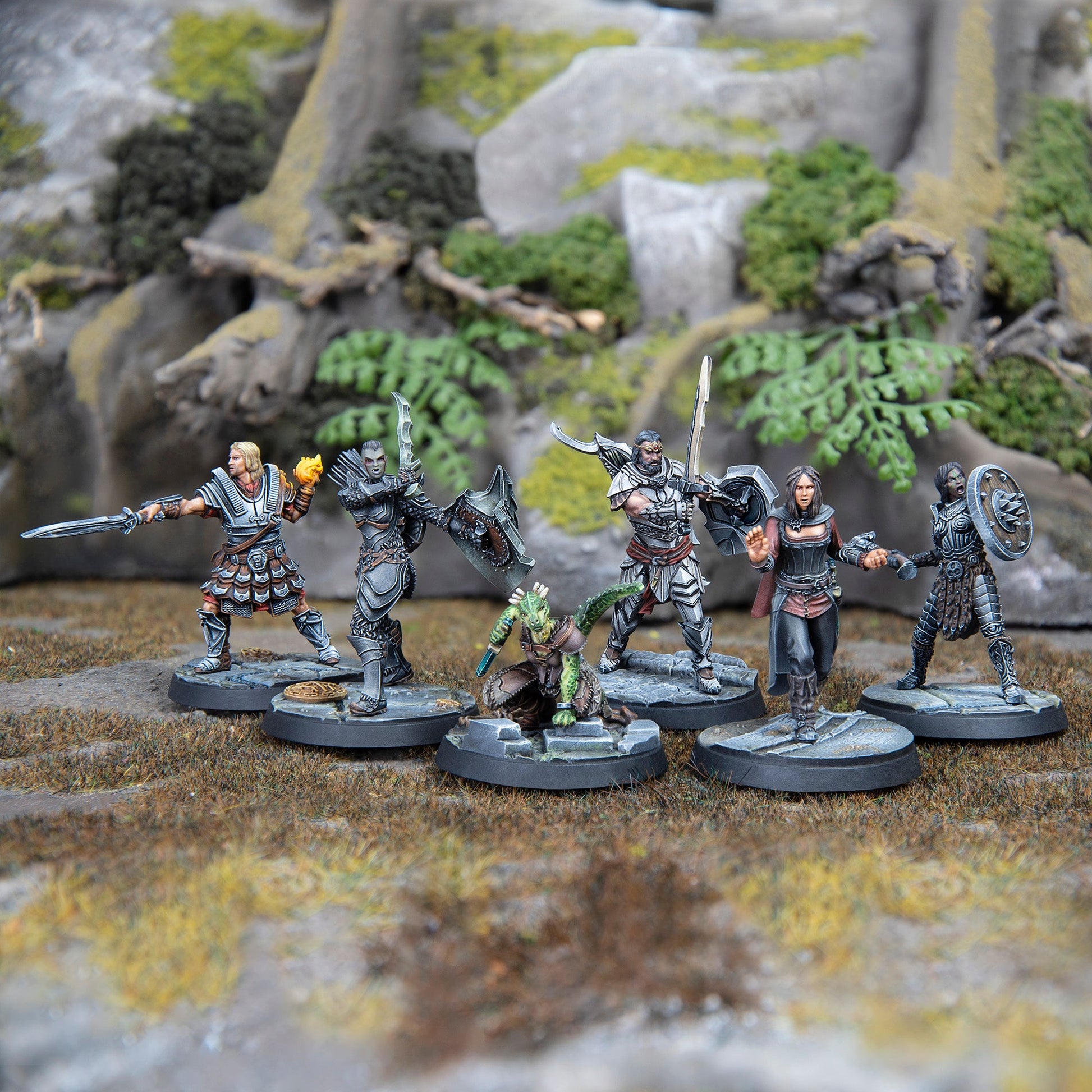 The Elder Scrolls: Call To Arms - Dawnguard Vampire Hunters Expansion - 6 Unpainted Resin Miniatures