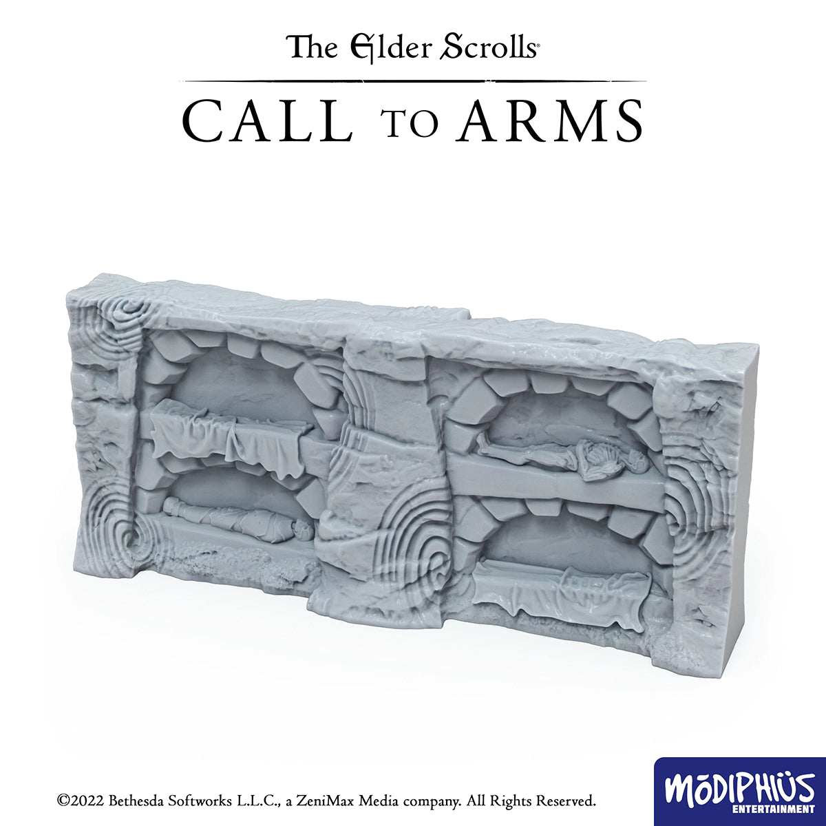 The Elder Scrolls: Call to Arms - Print at Home Nord Tomb Walls The Elder Scrolls: Call to Arms Modiphius Entertainment 