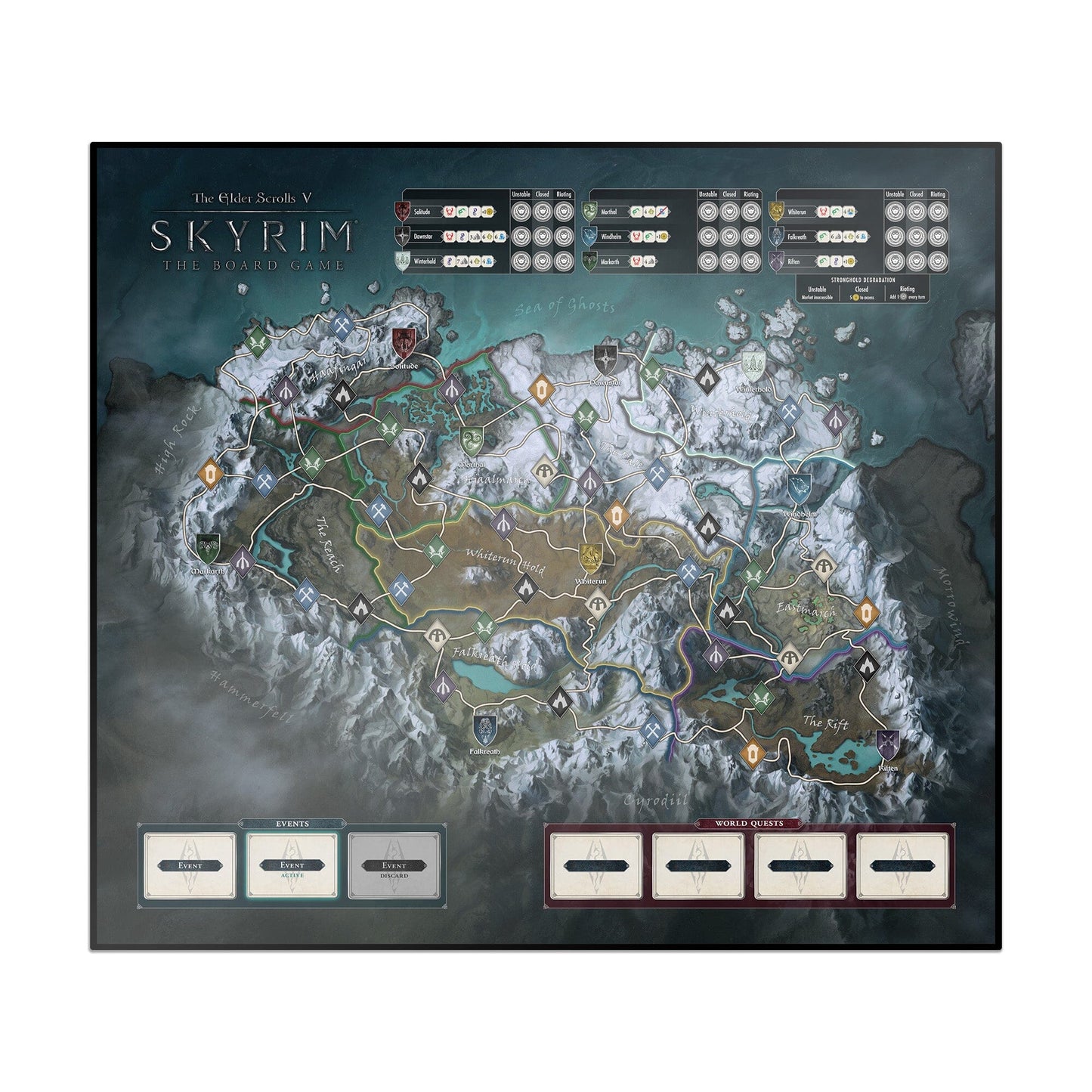 The Elder Scrolls: Skyrim - Adventure Board Game - Core Game (Gamefound Edition with Legendary Cards included) The Elder Scrolls: Skyrim Modiphius Entertainment 