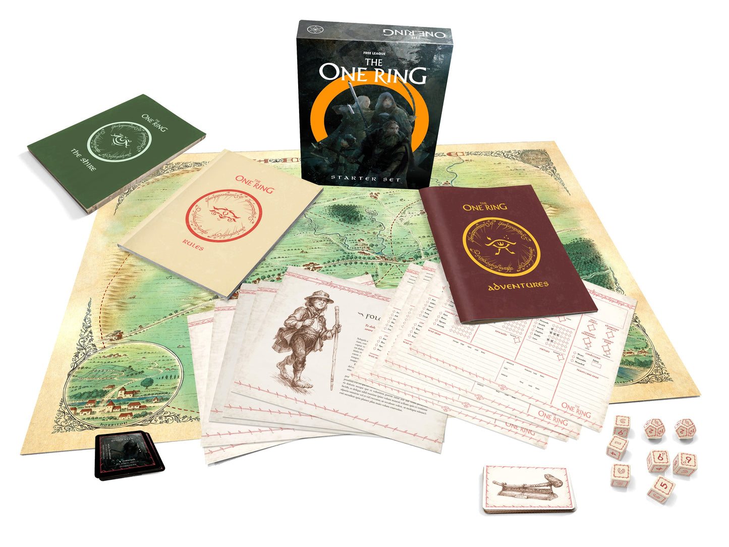 The One Ring Starter Set The One Ring Free League Publishing 