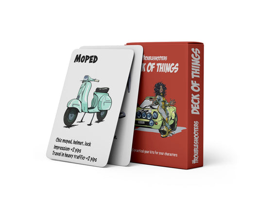 The Troubleshooters - Equipment cards Accessories Modiphius Entertainment 